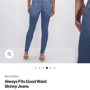 Good American Classic Blue Skinny Jeans 14/16